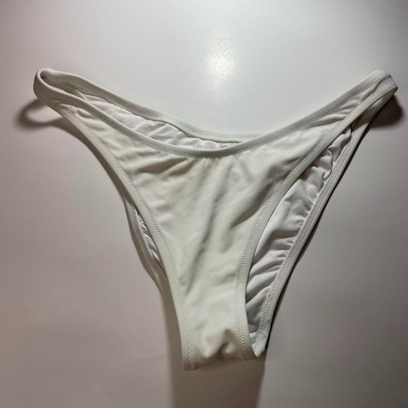 Victorias Secret High Rise White Bikini Bottom - Picture 1 of 4